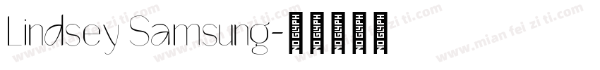 Lindsey Samsung字体转换